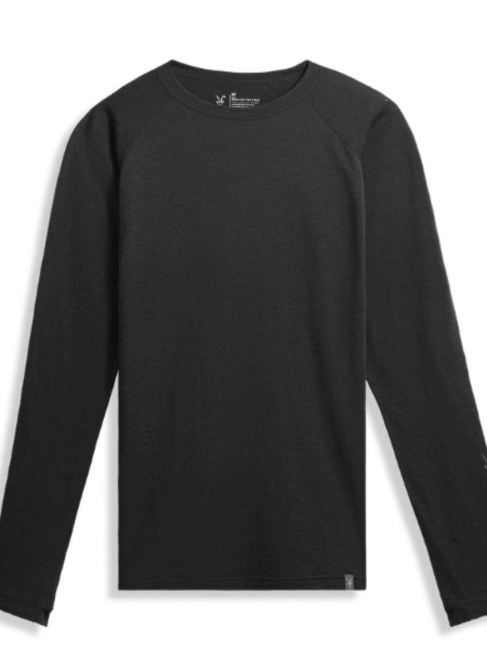 Ibex Pro Tech Crew Merino Wool Base Layer Long Sleeve Woolies Black Men's XL